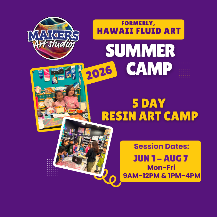 5-Day RESIN ART Summer Camp (3 hr)