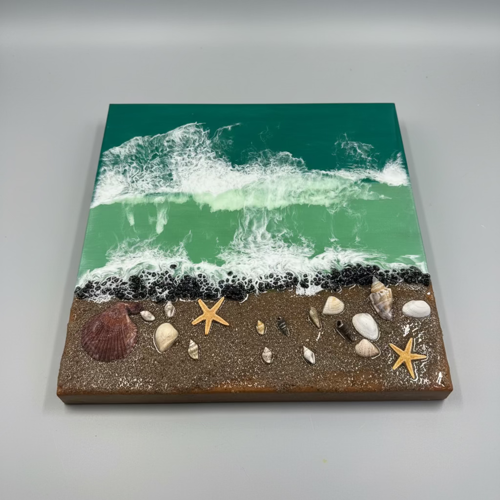 Resin Beach Scene