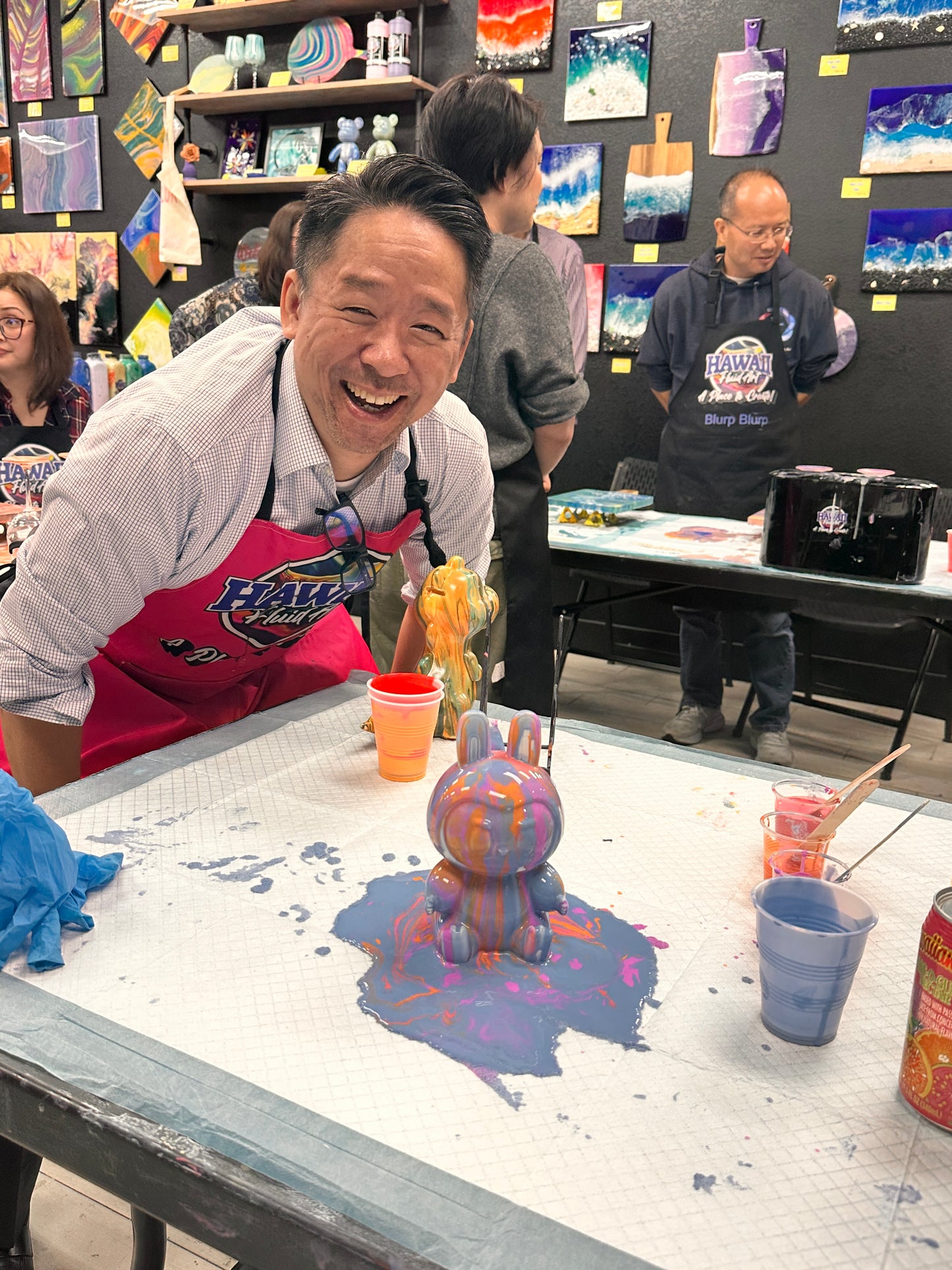 Drip Art Characters and Piggy Banks
