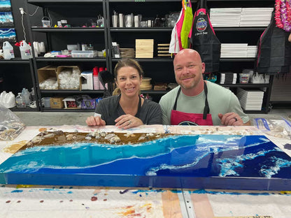 Resin Beach Scene